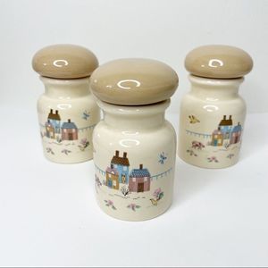 Set of 3 Vintage Farmhouse Jars